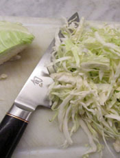 Shredded Raw Cabbage